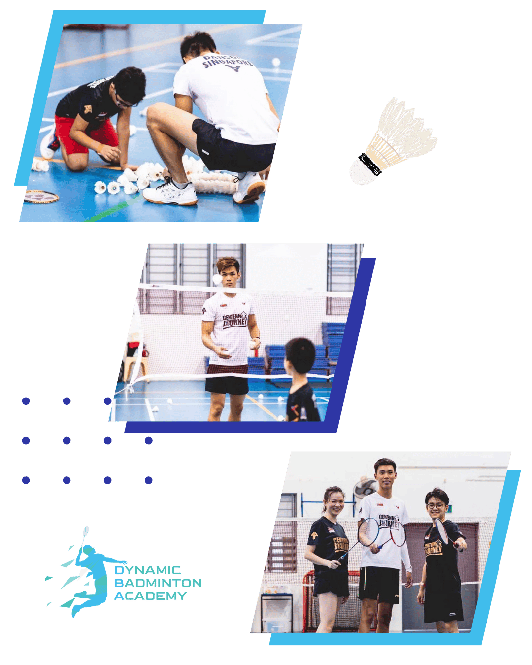 About Dynamic Badminton Academy Singapore Adult Advance Badminton Class Singapore beginners learning how to play badminton with coach