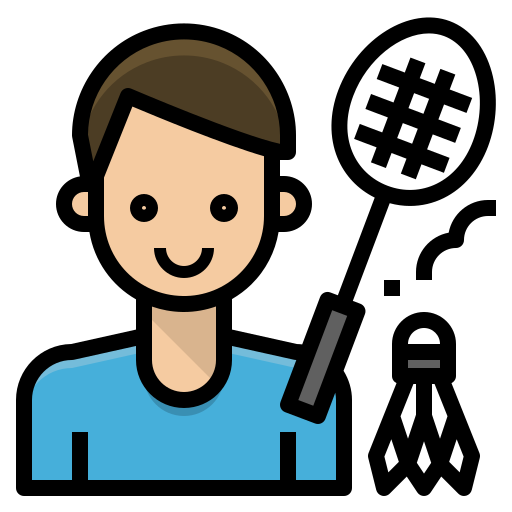 Dynamic Badminton Academy Beginner Badminton Friendly Icon