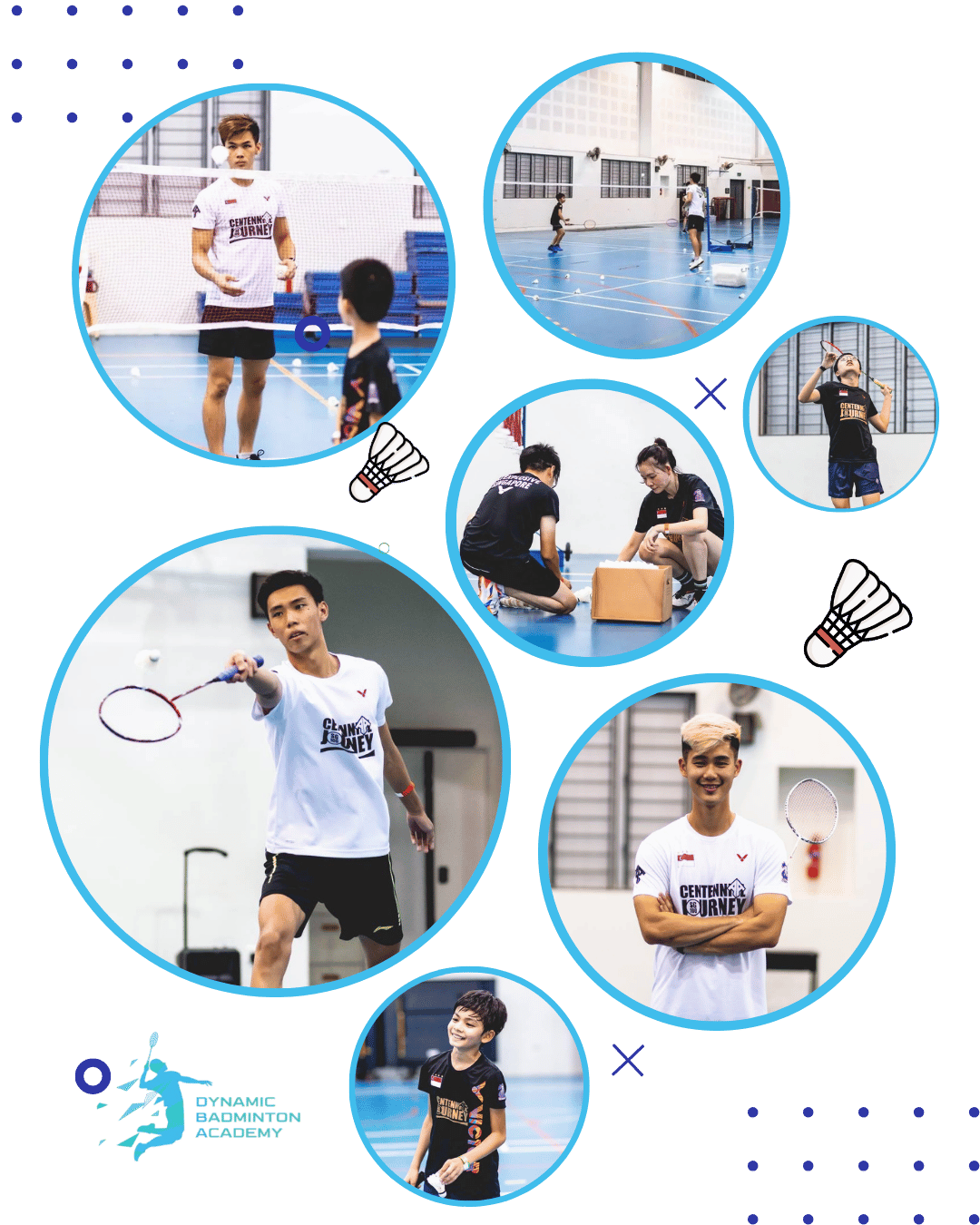 badminton players with coach learning how to play badminton