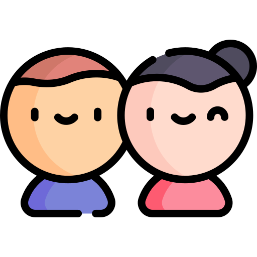 pair badminton lesson icon