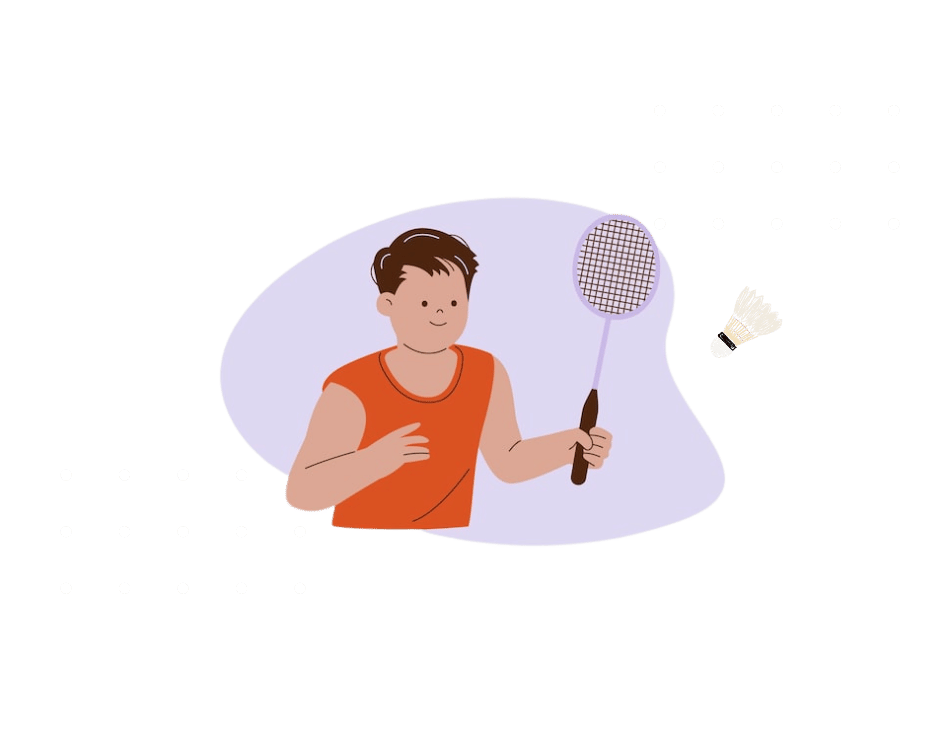 Badminton Players Practising Rally Skills learn badminton