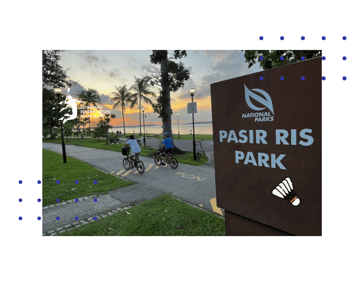 Coach and student during badminton lessons in Pasir Ris