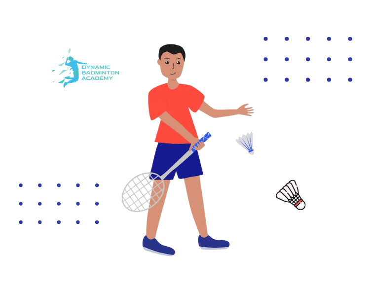 Player using shadow footwork drills to improve badminton skills on court